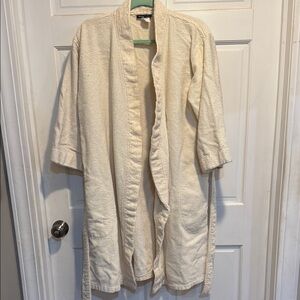 Women's Cream Open-Front Jacket